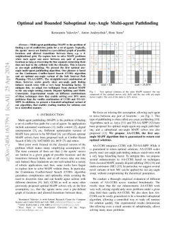 Optimal and Bounded Suboptimal Any-Angle Multi-agent Pathfinding