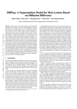 DiffSeg: A Segmentation Model for Skin Lesions Based on Diffusion
  Difference