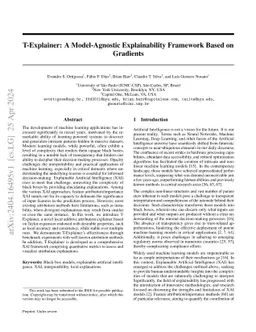 T-Explainer: A Model-Agnostic Explainability Framework Based on Gradients