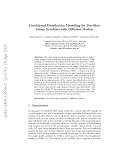 Conditional Distribution Modelling for Few-Shot Image Synthesis with
  Diffusion Models