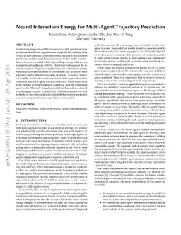 Neural Interaction Energy for Multi-Agent Trajectory Prediction