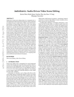 AudioScenic: Audio-Driven Video Scene Editing