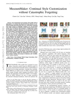 MuseumMaker: Continual Style Customization without Catastrophic
  Forgetting