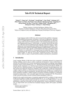 Tele-FLM Technical Report