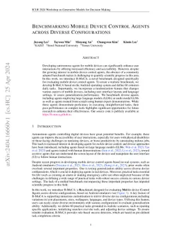 Benchmarking Mobile Device Control Agents across Diverse Configurations