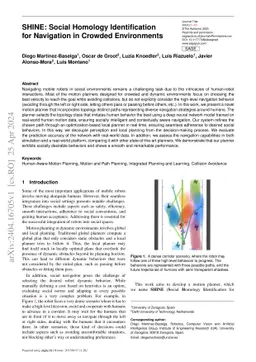 SHINE: Social Homology Identification for Navigation in Crowded Environments