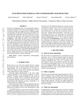 Features Fusion for Dual-View Mammography Mass Detection