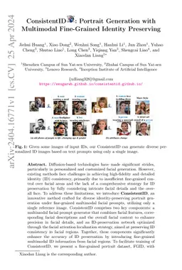 ConsistentID: Portrait Generation with Multimodal Fine-Grained Identity Preserving