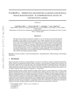 ConKeD++ -- Improving descriptor learning for retinal image
  registration: A comprehensive study of contrastive losses