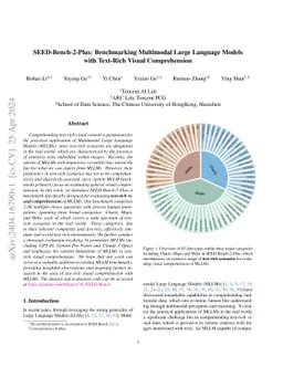 SEED-Bench-2-Plus: Benchmarking Multimodal Large Language Models with
  Text-Rich Visual Comprehension