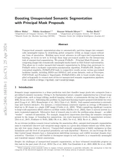 Boosting Unsupervised Semantic Segmentation with Principal Mask
  Proposals