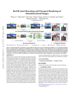 ResVR: Joint Rescaling and Viewport Rendering of Omnidirectional Images