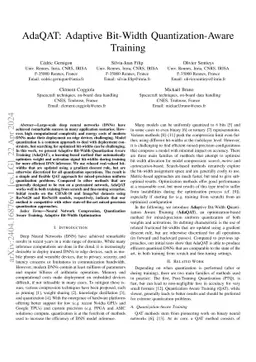 AdaQAT: Adaptive Bit-Width Quantization-Aware Training