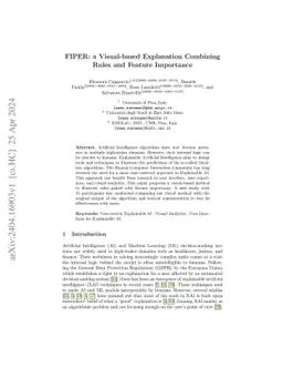 Fiper: a Visual-based Explanation Combining Rules and Feature Importance