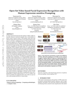 Open-Set Video-based Facial Expression Recognition with Human
  Expression-sensitive Prompting