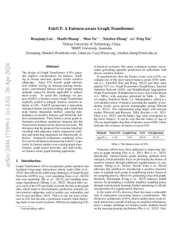 FairGT: A Fairness-aware Graph Transformer