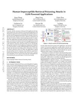 Human-Imperceptible Retrieval Poisoning Attacks in LLM-Powered
  Applications