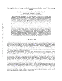 Cycling into the workshop: predictive maintenance for Barcelona's
  bike-sharing system