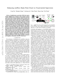 Enhancing mmWave Radar Point Cloud via Visual-inertial Supervision