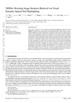 3SHNet: Boosting Image-Sentence Retrieval via Visual Semantic-Spatial
  Self-Highlighting