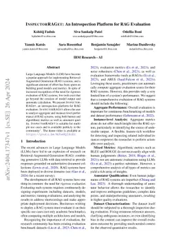 InspectorRAGet: An Introspection Platform for RAG Evaluation