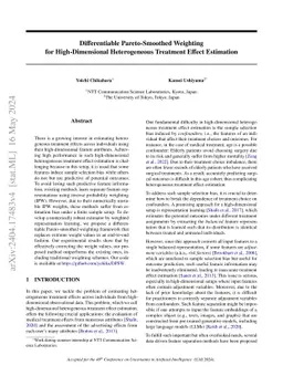 Differentiable Pareto-Smoothed Weighting for High-Dimensional
  Heterogeneous Treatment Effect Estimation