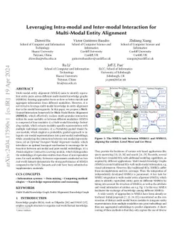 Leveraging Intra-modal and Inter-modal Interaction for Multi-Modal
  Entity Alignment