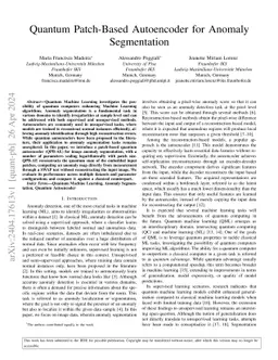 Quantum Patch-Based Autoencoder for Anomaly Segmentation