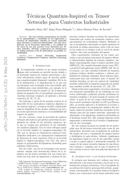 Técnicas Quantum-Inspired en Tensor Networks para Contextos
  Industriales