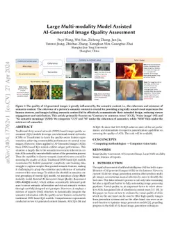 Large Multi-modality Model Assisted AI-Generated Image Quality
  Assessment
