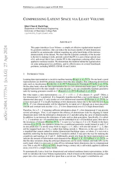 Least Volume Analysis