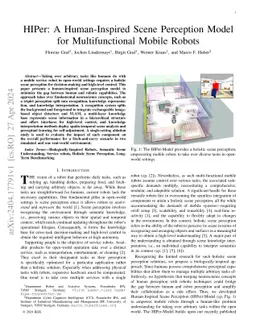 HIPer: A Human-Inspired Scene Perception Model for Multifunctional
  Mobile Robots