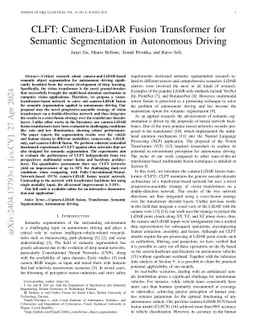 CLFT: Camera-LiDAR Fusion Transformer for Semantic Segmentation in
  Autonomous Driving