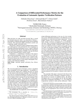 A Comparison of Differential Performance Metrics for the Evaluation of
  Automatic Speaker Verification Fairness