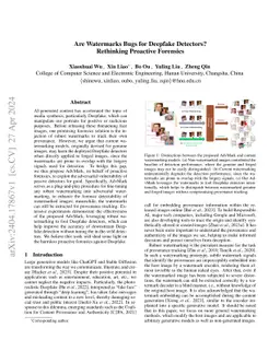 Are Watermarks Bugs for Deepfake Detectors? Rethinking Proactive
  Forensics