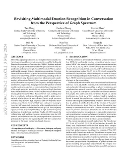 Revisiting Multimodal Emotion Recognition in Conversation from the
  Perspective of Graph Spectrum