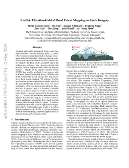 EvaNet: Elevation-Guided Flood Extent Mapping on Earth Imagery