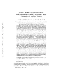 SCorP: Statistics-Informed Dense Correspondence Prediction Directly from
  Unsegmented Medical Images