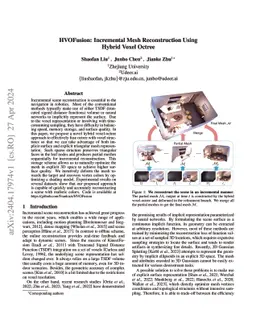 HVOFusion: Incremental Mesh Reconstruction Using Hybrid Voxel Octree