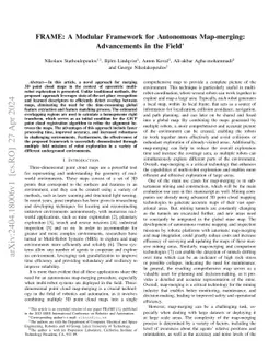 FRAME: A Modular Framework for Autonomous Map-merging: Advancements in
  the Field