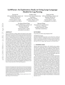 LLMParser: An Exploratory Study on Using Large Language Models for Log
  Parsing