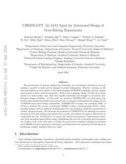 CRISPR-GPT for Agentic Automation of Gene-editing Experiments