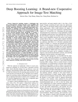 Deep Boosting Learning: A Brand-new Cooperative Approach for Image-Text
  Matching