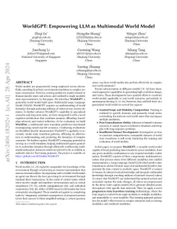 WorldGPT: Empowering LLM as Multimodal World Model