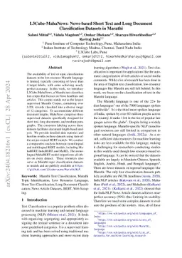 L3Cube-MahaNews: News-based Short Text and Long Document Classification
  Datasets in Marathi