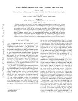 BUFF: Boosted Decision Tree based Ultra-Fast Flow matching