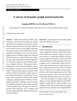 A survey of dynamic graph neural networks