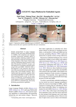 LEGENT: Open Platform for Embodied Agents