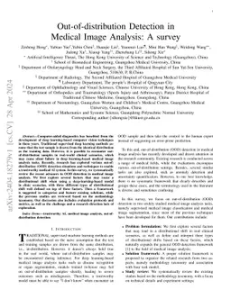 Out-of-distribution Detection in Medical Image Analysis: A survey