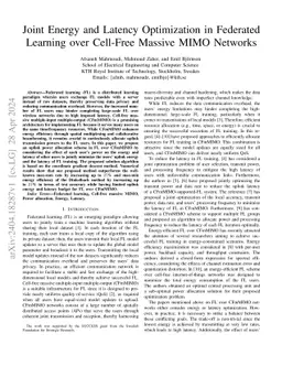 Joint Energy and Latency Optimization in Federated Learning over
  Cell-Free Massive MIMO Networks